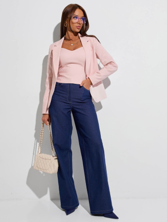 Женский приталенный жакет из хлопка