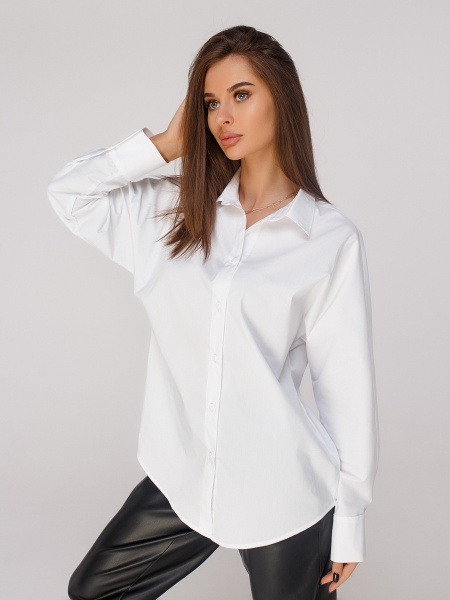 Рубашка женская классическая, белая