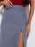 Юбка-миди классическая с разрезом на молнии