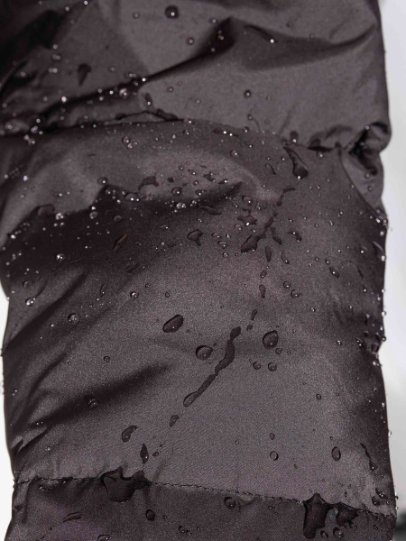 Женский укороченный пуховик с капюшоном, черно-белый