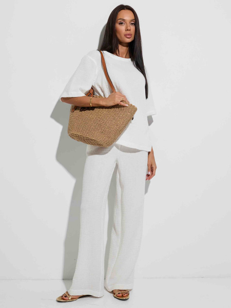 Футболка из муслина, белая