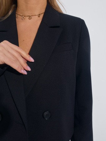 Жакет женский укороченный двубортный