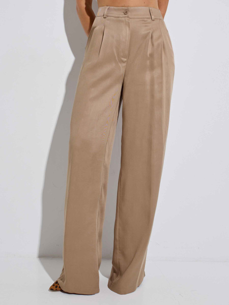 Костюм женский с жилетом и брюками-палаццо из вискозы