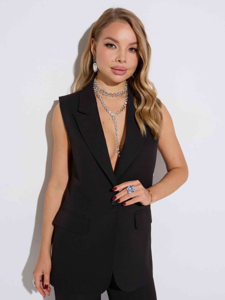 Жилет женский удлиненный классический