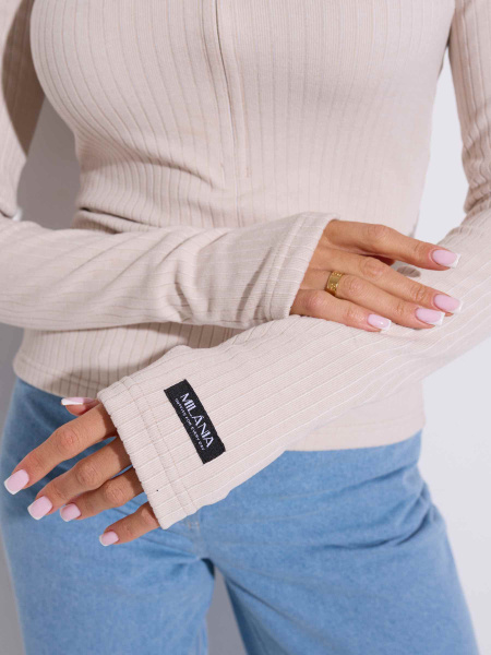 Лонгслив женский базовый