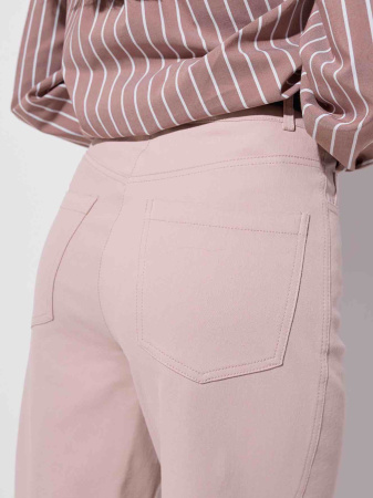 Джинсы трубы женские, бежевые