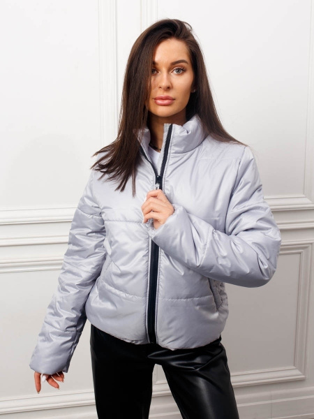 Куртка женская утепленная, светло-серая