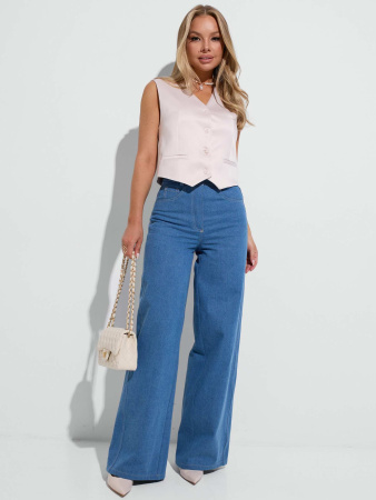 Атласный женский жилет классический