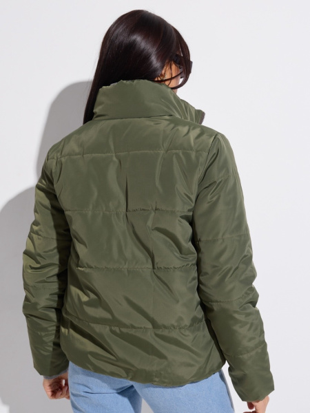 Куртка женская короткая, оливковая