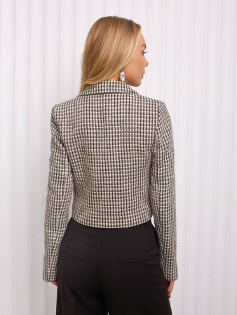 Жакет женский укороченный из твида