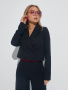 Жакет женский укороченный двубортный