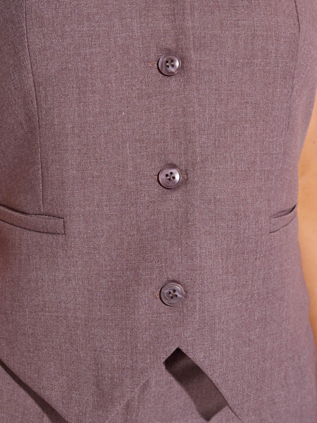 Жилет женский из вискозы классический, капучино