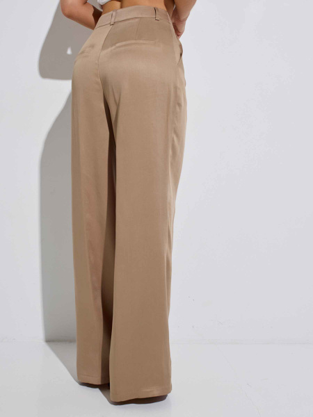 Костюм женский с жилетом и брюками-палаццо из вискозы