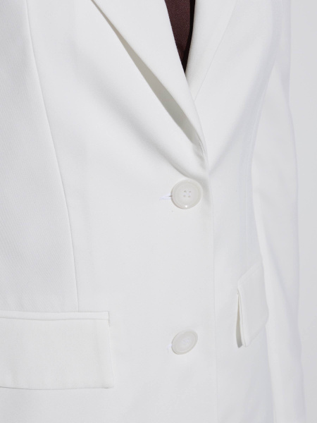 Жакет женский оверсайз из вискозы, белый