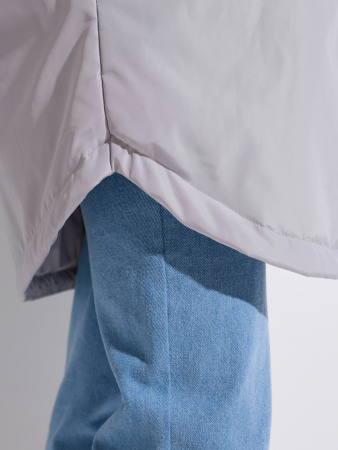 Куртка-рубашка женская, светло-серая