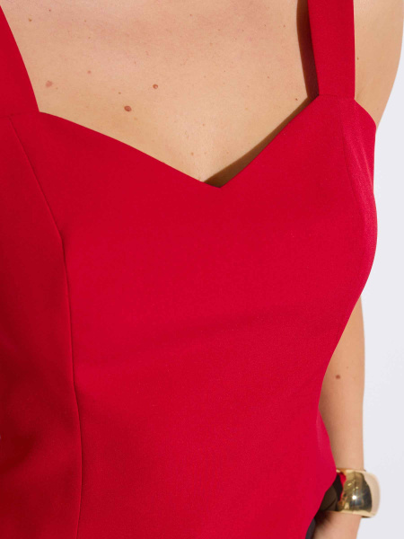 Топ женский классический удлиненный, красный Топ женский классический удлиненный, красный