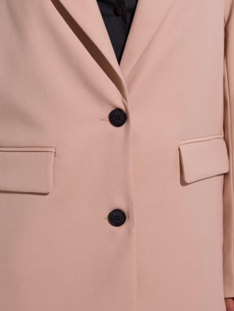 Жакет женский из вискозы оверсайз, песочный