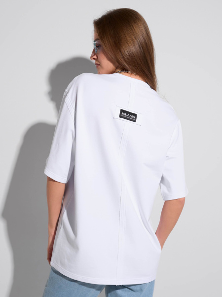 Футболка женская оверсайз, белая