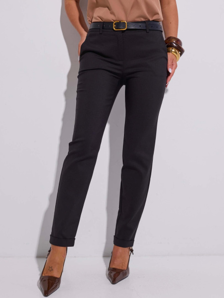 Брюки женские зауженные, черные