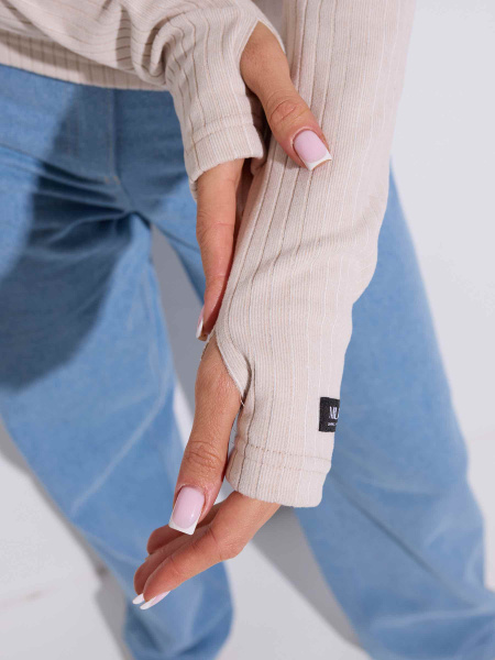 Лонгслив женский базовый