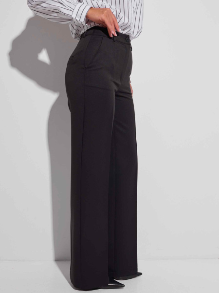 Брюки из вискозы классические, черные