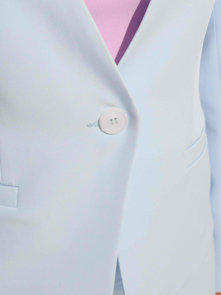 Жакет женский приталенный, светло-голубой