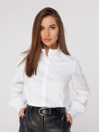 Блузка женская с воротником-стойкой