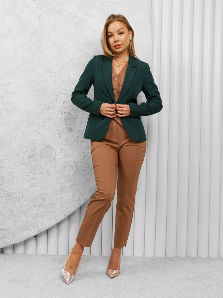 Брюки женские офисные, кофейные