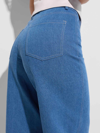 Джинсы трубы женские широкие