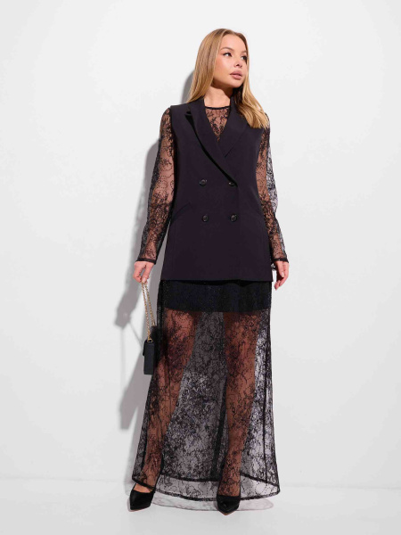 Топ женский из кружева с длинными рукавами