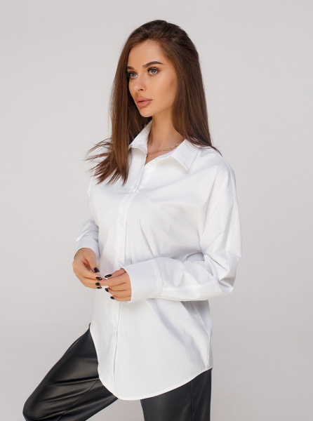 Рубашка женская классическая, белая