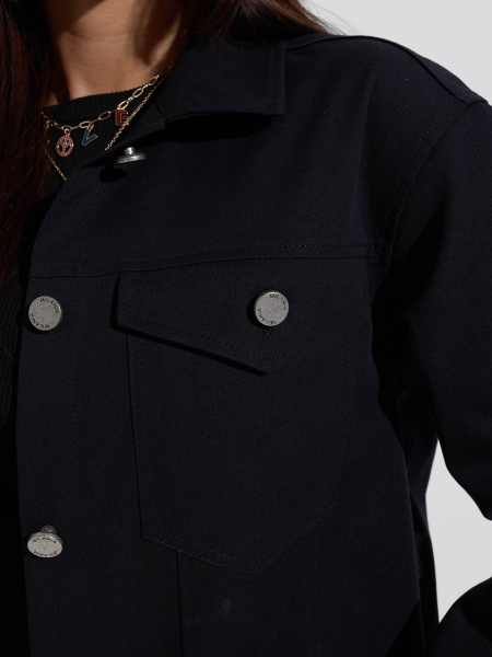 Жакет женский джинсовый, черный