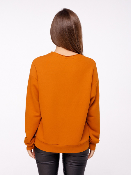 Свитшот женский с необработанной горловиной