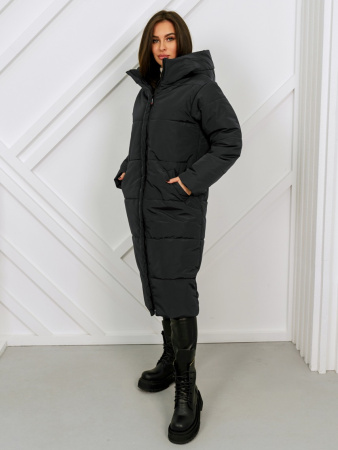 Пальто женское зимнее с капюшоном