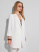 Жакет женский двубортный с рукавом 3/4, белый