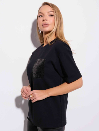 Футболка нарядная с пайетками