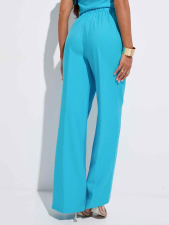 Брюки-палаццо женские из вискозы на резинке