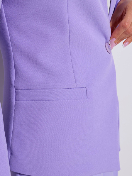 Жакет женский приталенный, сиреневый
