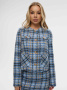 Женский жакет из твида в клетку