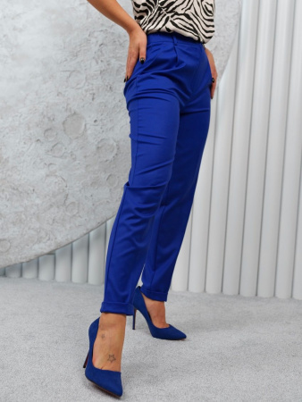 Брюки женские прямые с отворотами из вискозы