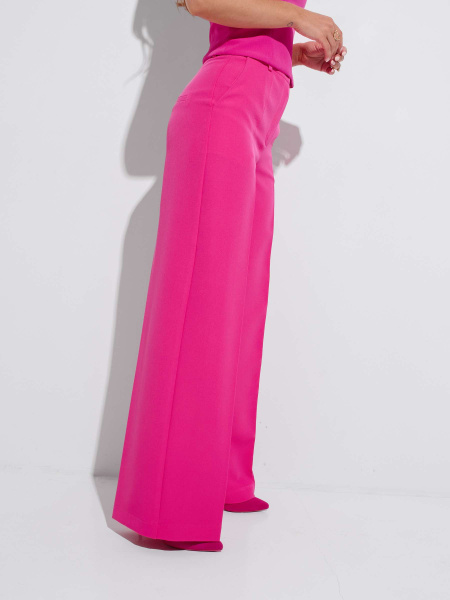 Брюки-палаццо женские классические, фуксия