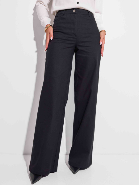 Джинсы трубы женские, черные